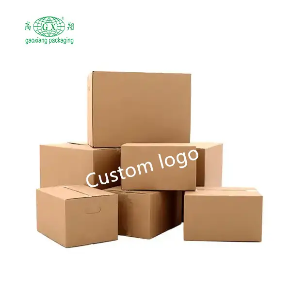 Di chuyển hộp carton logo in các tông giấy Bao bì hộp bưu phẩm với tùy chỉnh sóng vận chuyển hộp