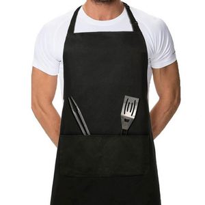 Adjustable Black <b>Kitchen</b> <b>Apron</b> Waterproof Cooking <b>Apron</b> for Chef - Product Image 2