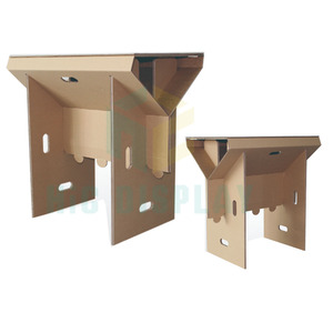 Tavolo moderno casa <span class=keywords><strong>ufficio</strong></span> scrivania studio angolo scrittura espositore in cartone personalizzato carta ondulata espositore - Product Image 5