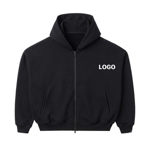 Hoodies Streetwear Homme Personnalisables Coupe Boxy Oversize Zippés 6696 – Vente en Gros, Polaire Vierge 420 g/m², Poids Lourd, Prix Bas - Product Image 1