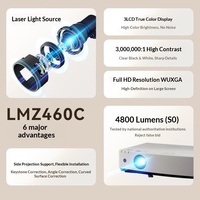 Projecteur laser PT-LMZ460C Panasonic pour salles de conférence de jour, bureaux professionnels, formation et enseignement, Full HD WUXGA 4800 Lumens