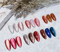 Nouveauté - Échantillon Gratuit - Gel pour Ongles Effet Œil de Chat Hema Free Dusk Autumn, 24 Teintes - Gel UV pour Salon Professionnel et Nail Art à Domicile