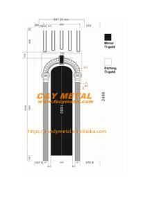 Cabines d'ascenseur en acier inoxydable résistant à la corrosion de plaque métallique décorative de haute qualité - Product Image 5