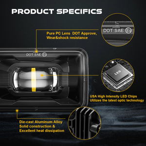 Nuevas luces de conducción antiniebla Led con ámbar DRL LED lámpara antiniebla de conducción para <span class=keywords><strong>Ford</strong></span> F150 2015-2019 luz antiniebla lámpara de conducción de parachoques - Product Image 3