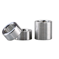 Bague ronde non filetée personnalisée en acier inoxydable M2 M3 M4 M5 M6 M8, entretoise en alliage d'aluminium, manchon en nylon plaqué nickel blanc/noir