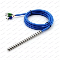 Sonda impermeable de alta precisión PT100 PT1000 Medición de temperatura ultrabaja de nitrógeno líquido