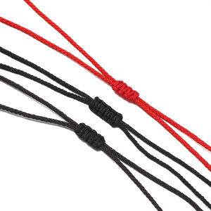 Collier minimaliste tressé avec pendentif boule en bois, colliers perlés unisexes tendance, origine Jinhua AC3985 - Product Image 5