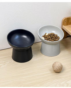 Doe אביזרים כלבים כלבים לחיות מחמד סיטוני יהלום גבוה רגליים הסיטונאי קערת cuenco מוצק קערת קרמיקה חתול עם הגנה על צוואר - Product Image 3