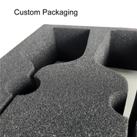 Boîte cadeau personnalisée à prix raisonnable, insert en mousse, emballage en mousse de polyuréthane biodégradable, éponge protectrice noire Yuan Yuan B5-01