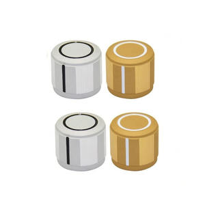 Op maat gemaakte CNC-gedraaide koperen bedieningsknop - 6 mm schachthuls met schaalindicator - Product Image 6