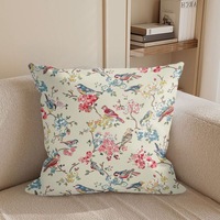 Housse de coussin décorative personnalisée Hoshom carrée à pois avec animaux de dessin animé, douce, pour canapé, idéale comme cadeau de Noël ou du Nouvel An