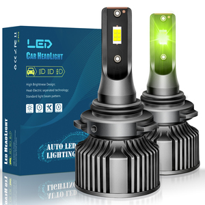 مصباح ضباب LED متقدم مصباح ضباب ملون ساطع يعمل نهاري DRL HB4 H11 مصباح ضباب أخضر