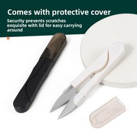Petits ciseaux en forme de V pour usage domestique nouveau modèle coupe-fil couvert pour la couture point de croix fil coupe de ligne de pêche