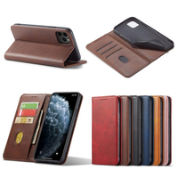 Étui Portefeuille en Cuir avec Porte-Cartes pour Téléphone Android MOTO G7 Power, Nokia 2.4, Alcatel 1SE 2020 et Infinix Hot 12 Play