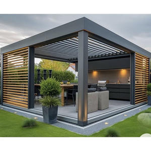 Pérgola Motorizada de Lujo de Aleación de Aluminio, Impermeable, con Acabado en Polvo, Color Personalizable, para Uso en Terrazas y Patios Traseros - Product Image 3