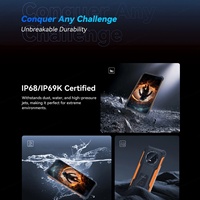 Cubot KingKong ES Smartphone Android 14 Ultra-tipis dan Tangguh, Octa Core, 6GB+128GB, Layar LCD 6.5 inci 90Hz, Kamera 48MP, Tahan Air IP68, GSM