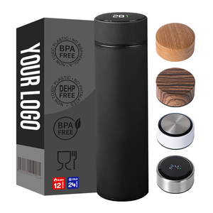 Chất lượng cao biểu tượng tùy chỉnh 500ml nhiệt độ thông minh chai nước cách điện thông minh chai nước với LED hiển thị nhiệt độ - Product Image 2