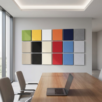 Panneau acoustique en fibre de polyester, panneau absorbant le son, panneau mural coloré pour bureau, salle de réunion, studio