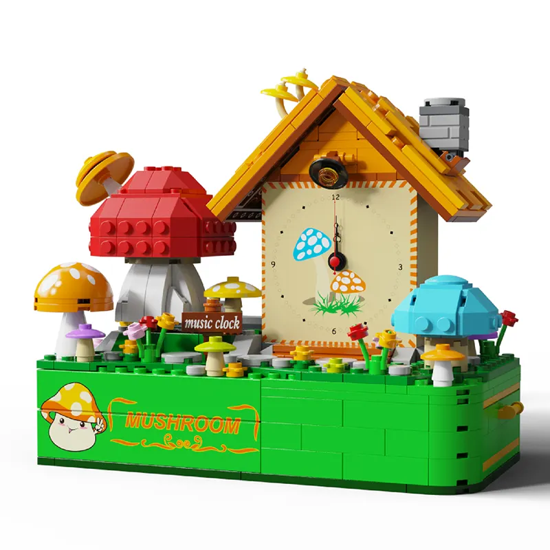 Children Mushroom House Design Toy Educational Scene Track Toy Christmas gifts