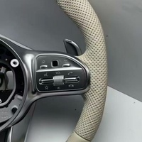 Volant en cuir beige personnalisé pour Mercedes Benz AMG CLS W218 W219 Classe C Classe E W116 W126 W140 W220 W221 W222 W223