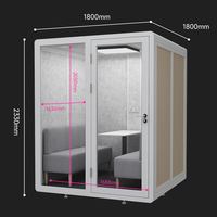 Cabine de bureau insonorisée moderne, mobilier de bureau silencieux pour centre commercial et espace public