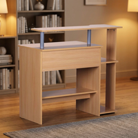 Bureau d'ordinateur ergonomique en bois au design simple et moderne, prix raisonnable, mobilier de maison