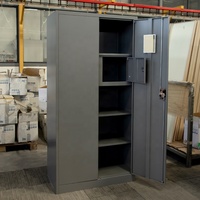 Armoire métallique à deux portes avec miroir, style industriel populaire, pour le bureau, Philippines