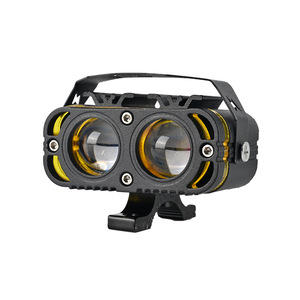 Faro LED para Motocicleta, <span class=keywords><strong>Ojo</strong></span> <span class=keywords><strong>de</strong></span> <span class=keywords><strong>Demonio</strong></span>, Luz Roja Intermitente <span class=keywords><strong>de</strong></span> Dos Colores, Faro para Vehículo Eléctrico - Product Image 2