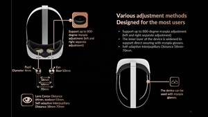 Casque de réalité virtuelle Metavisi 2022, nouveau modèle fin tout-en-un, 2,4 G, 5 G, Pancake <span class=keywords><strong>VR</strong></span>, pour l'éducation, OEM, 3dof, casque de réalité augmentée léger <span class=keywords><strong>AR</strong></span> <span class=keywords><strong>VR</strong></span> - Product Image 5