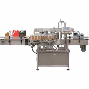 Square Plastic <strong>Bottle</strong> Sticker Labeling Machine Automatic Adhesive <strong>Label</strong> Applicator For Square <strong>Bottles</strong> - Product Image 1
