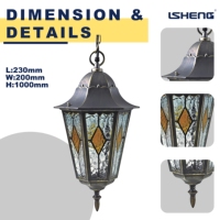 Lampes murales LED d'extérieur pour escalier, télécommandées, à intensité variable, avec diffuseur en verre trempé en aluminium, IP44, faisceau de 20 degrés, garantie 3 ans, pour jardin