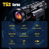 Lunette Thermique TS219 avec Enregistrement Wi-Fi 256x192 NETD 25mK, Monoculaire Thermique Numérique Portable pour la Chasse en Extérieur