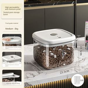 Vacuum Grain Storage Large-Capacity Moisture-Dust-Proof Plastic Storage Barrel and Pet Food <b>Box</b> Household Rice Bucket - Product Image 6