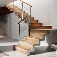 DAIYA bois pièces d'escalier avec balustrade en bois d'escalier de conception