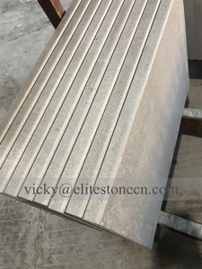 Dalles de pavage extérieur en marbre <span class=keywords><strong>gris</strong></span> lune de Chine, pierre calcaire, finition naturelle, pour sols et rebords de <span class=keywords><strong>piscine</strong></span> - Product Image 5