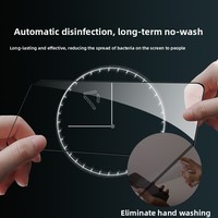 Protection d'écran en verre trempé antibactérien à couverture intégrale pour iPhone 18/17/16/15/14/13 (Pro/Duo/Pro Max), filtre anti-lumière bleue