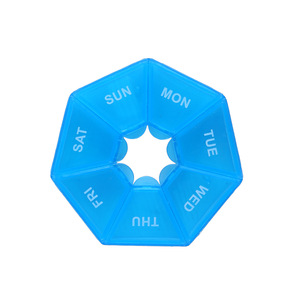M9 - Pastillero de Viaje de Plástico al por Mayor, Bonito Estuche Mini para Guardar Pastillas, <span class=keywords><strong>Organizador</strong></span> Diario/<span class=keywords><strong>Semanal</strong></span> de Cápsulas y Medicamentos para 7 Días - Product Image 4