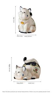 29.5X21CM S2 Modern Minimalist Ceramic <strong>cat</strong> <strong>Figurines</strong> for Home Decoration and Display, Creative Wedding Gifts - Product Image 5