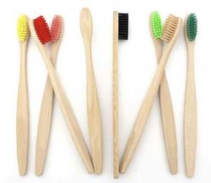 แปรงไม้ไผ่ออร์แกนิก100% เป็นมิตรต่อสิ่งแวดล้อมบรรจุภัณฑ์พลาสติกปรับได้ตามต้องการสำหรับโรงแรม - Product Image 1