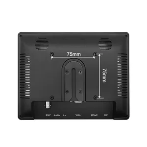 Мини 8 дюймов 8 "ЖК-монитор передний экран пластиковый корпус с TFT BNC VGA HD-MI вход для кино видео промышленный дисплей 1024*768