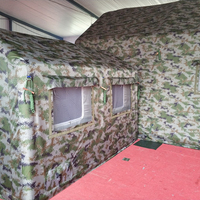 Tente médicale gonflable camouflage à double paroi, personnalisable par le fabricant, portable, quatre saisons, imperméable