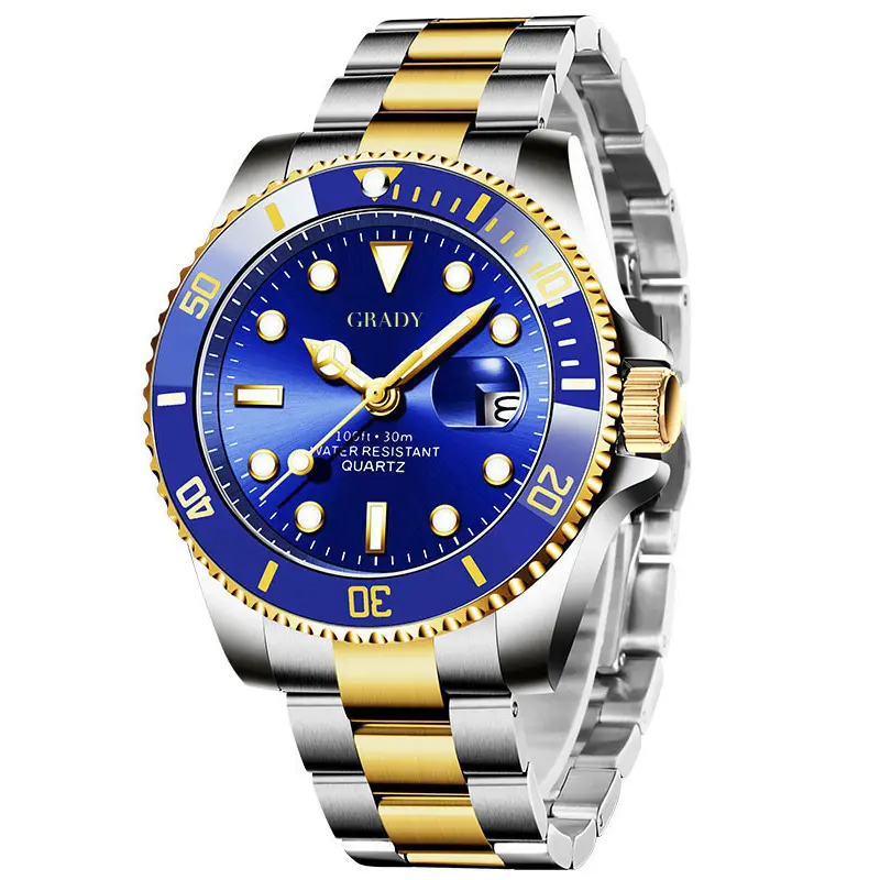 Men's Pro Diver Customize watch with complimentary engraving trend design quartz watch japan movt