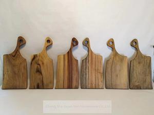 <span class=keywords><strong>Planche</strong></span> à découper ronde en bois de camphre avec poignée LOGO personnalisé - Product Image 5