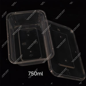 Récipient alimentaire biodégradable jetable avec couvercle Récipient alimentaire en plastique Conteneur alimentaire à emporter Pp - Product Image 4