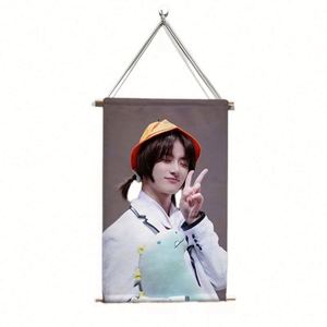Póster Flexible de Tela con Personajes de Kpop/Anime, Pancarta Colgante para Pared, Póster Enrollable para el Hogar - Product Image 3