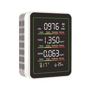 Akers Air Quality Monitor MT11N CO2 TVOC HCHO Temperature Humidity LCD Display Indoor Detector - Product Image 1