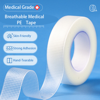 Bande adhésive transparente en PE de qualité médicale, respirante, facile à déchirer, pour pansements chirurgicaux et premiers secours