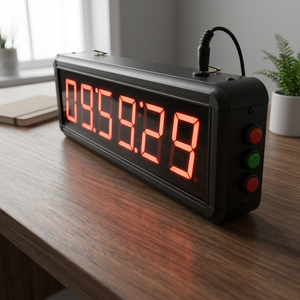 ATC-HHMMSS-S Modern Plastic Digital LED Wall <b>Clock</b> <b>Battery</b> Operated High Precision Large Screen 2-Year Warranty ATPRO VIETNAM - Product Image 2