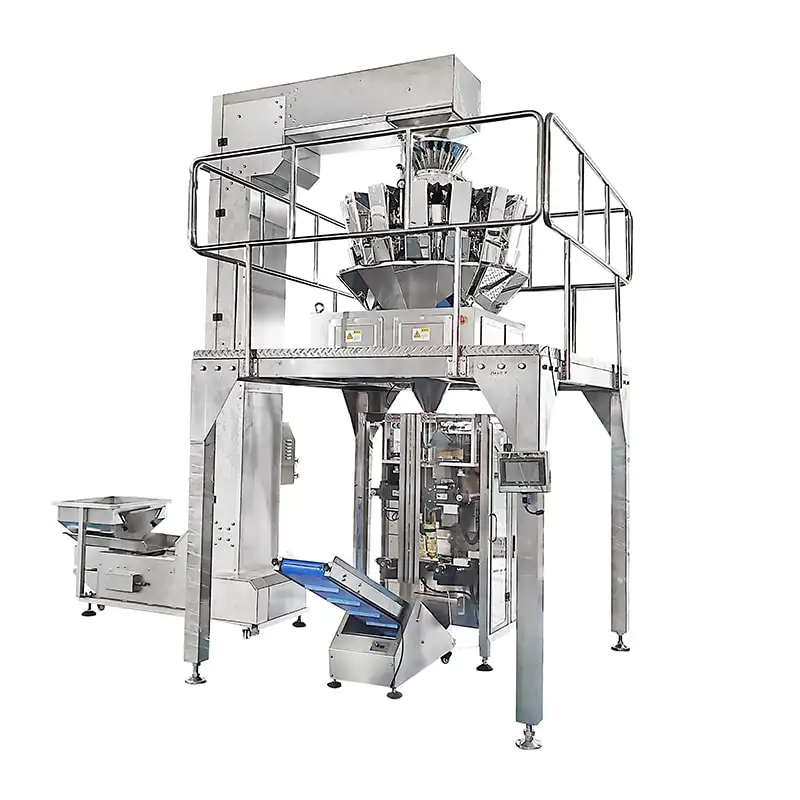 4.0 Generation Automatic Multihead Weigher Potato Chips Candy Spaghetti Shape Vertical Packing Machine