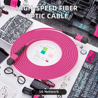 Câble à fibre optique MPO/MTP avec cordon de raccordement OM3/OM4 8/12/24 Core pour centre de données Internet Équipement de communication réseau 5G SM/MM